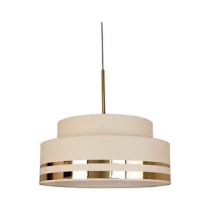 HEXE Lustr na lanku TAMI 1xE27/60W/230V béžová/zlatá obraz