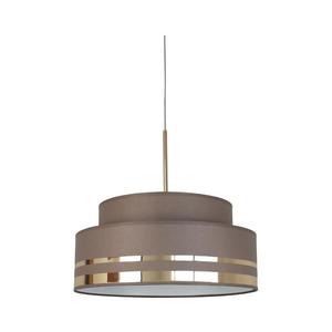 HEXE Lustr na lanku TAMI 1xE27/60W/230V hnědá/zlatá obraz