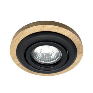 Podhledové svítidlo TOBBY 1xG9/20W/230V pr. 11, 5 cm dub/černá obraz
