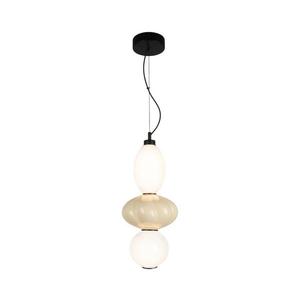 LED Lustr na lanku ASCOLI LED/18W/230V pr. 20 cm béžová obraz