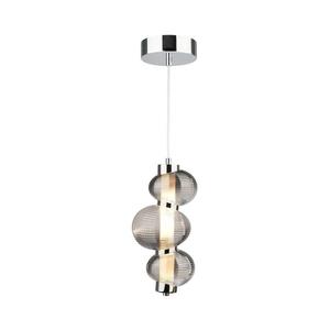 LED Lustr na lanku BOLLA LED/12W/230V pr. 16 cm kouřová obraz