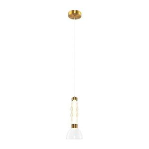 LED Lustr na lanku LUCCO LED/13W/230V pr. 15 cm zlatá obraz