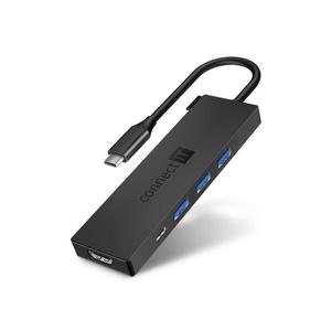 CONNECT IT CONNECT IT CHU-8010-AN - USB-C hub 5v1 obraz