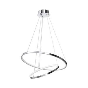 LED Lustr na lanku HOOP LED/51W/230V pr. 60 cm 4000K lesklý chrom obraz