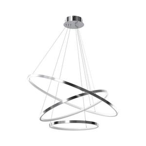 LED Lustr na lanku HOOP LED/93W/230V pr. 80 cm 4000K lesklý chrom obraz