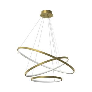 LED Lustr na lanku HOOP LED/93W/230V pr. 80 cm 4000K zlatá obraz