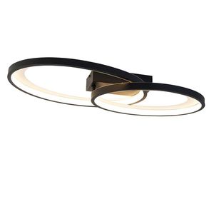 Designové stropní svítidlo černé vč. LED - Alexandra obraz
