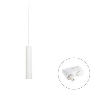 Design hanglamp wit incl. rail adapter 3-fase - 3-Phase Tuba small obraz