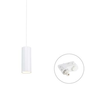 Design hanglamp wit incl. rail adapter 3-fase - 3-Phase Tubo obraz