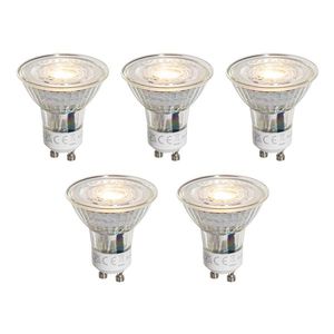 Set van 5 GU10 50mm dimbare LED lampen helder 4.9W 500 lm 2700K obraz