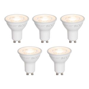 Set van 5 GU10 50mm LED lampen helder 7.5W 800 lm 3000K obraz