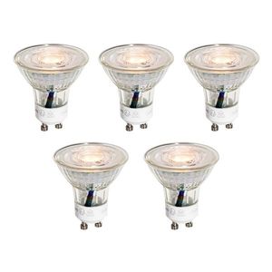 Set van 5 GU10 50mm LED lampen helder 3W 200 lm 2200K obraz