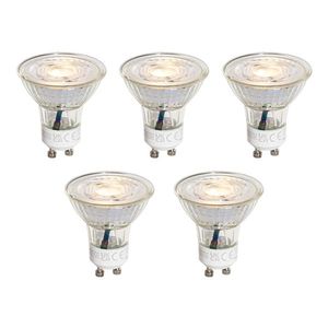 Set van 5 GU10 50mm 3-staps dimbaar in Kelvin LED lampen helder 4.5W 380 lm 2000-2700K obraz