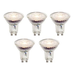 Set van 5 GU10 50mm dimbare LED lampen helder 4.9W 430 lm 2700K obraz