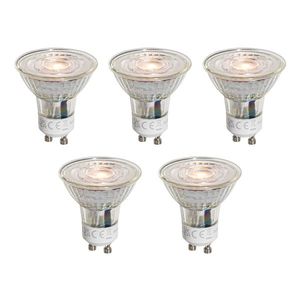 Set van 5 GU10 50mm LED lampen helder 4.5W 360 lm 2700K obraz