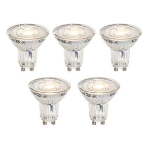 Set van 5 GU10 50mm dimbaar in Kelvin LED lampen helder 4.9W 400 lm 2200-3000K obraz