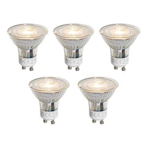 Set van 5 GU10 50mm dimbare LED lampen helder 4.5W 365 lm 2700K obraz