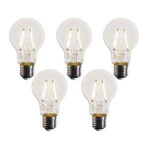 Set van 5 E27 LED lampen A60 helder 3W 320 lm 2700K obraz