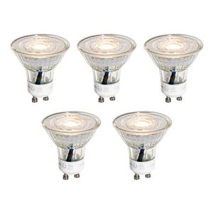 Set van 5 GU10 50mm LED lampen helder 4.9W 450 lm 3000K obraz