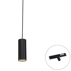 Design hanglamp zwart incl. rail adapter 1-fase - Slimline Tubo obraz