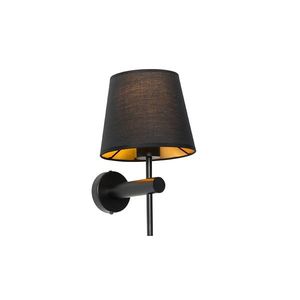 Moderní nástěnná lampa černá - Pluk obraz
