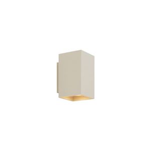 Moderní nástěnná lampa béžová GU10 50mm čtvercová 2-světla - Sandy obraz