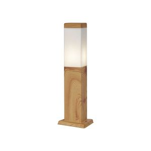 Moderní venkovní stojací lampa ocelová s potiskem dřeva 45 cm IP44 - Malois obraz