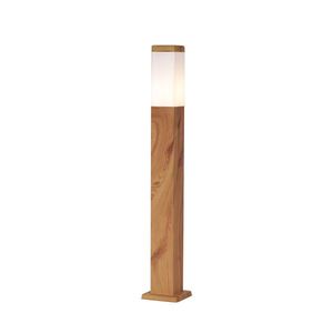 Moderní venkovní stojací lampa ocelová s potiskem dřeva 80 cm IP44 - Malois obraz
