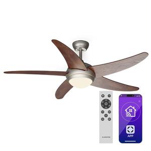 Klarstein Bolero 2 v 1 Smart, stropní ventilátor, Ø 132 cm, světlo 55 W, dálkové ovládání, ovládání přes aplikaci, dvousměrný provoz obraz