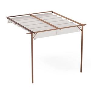 NA Blumfeldt Pantheon Wall Pergola, nástěnná pergola, 3 x 3 m, práškově lakovaná ocel, odolná proti povětrnostním vlivům obraz