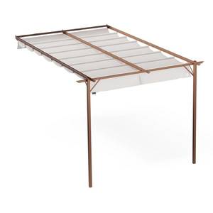 NA Blumfeldt Pantheon Wall Pergola, nástěnná pergola, 3 x 4 m, práškově lakovná ocel, odolná vůči povětrnostním vlivům obraz