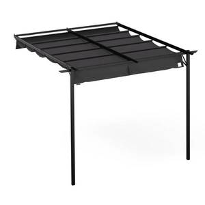 NA Blumfeldt Pantheon Wall Pergola, nástěnná pergola, 3 x 3 m, práškově lakovaná ocel, odolná proti povětrnostním vlivům obraz