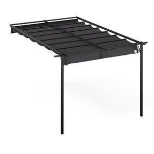 NA Blumfeldt Pantheon Wall Pergola, nástěnná pergola, 3 x 4 m, práškově lakovná ocel, odolná vůči povětrnostním vlivům obraz