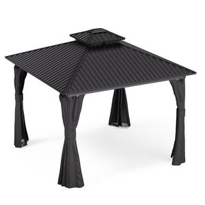 Blumfeldt ShadeFortress, altán, 3 x 3 m, střecha z pozinkované oceli, chrání před sluncem, deštěm a větrem obraz