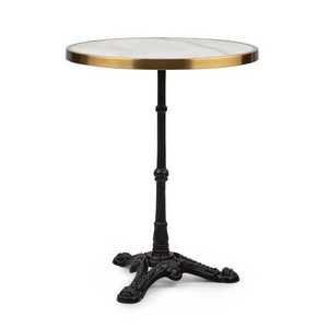 Blumfeldt Patras Lux, bistro stolek, trojnožka, mramor, v: 72cm, Ø 57, 5cm obraz