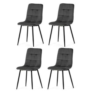 Sada jídelních židlí CT-281 GREY4, 4 ks obraz