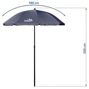 Cattara Skládací slunečník Terst, průměr 180 cm obraz