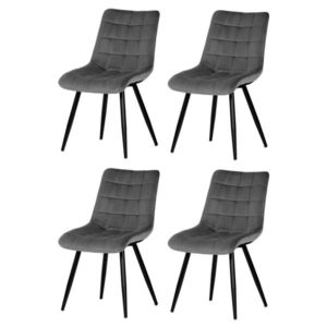 Sada jídelních židlí CT-384 GREY4, 4 ks obraz
