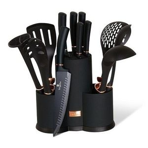 Berlinger Haus 12dílná sada kuchyňského náčiní ve stojanu Black Rose Collection obraz
