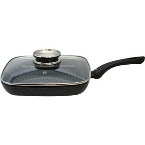 Elo 59828 Grilovací pánev se skleněnou poklicí a aroma úchytem Belugo 28 x 28 cm obraz