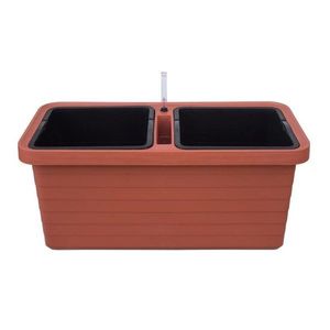 Samozavlažovací truhlík Berberis DUO, terakota, Plastia, 78 cm obraz