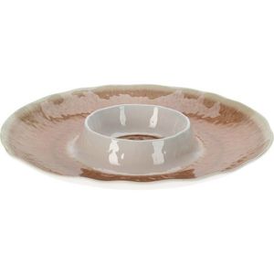 Servírovací mísa z melaminu 35 cm, růžová obraz