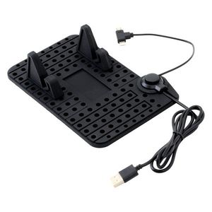 COMPASS Držák telefonu s podložkou a kabelem micro USB obraz