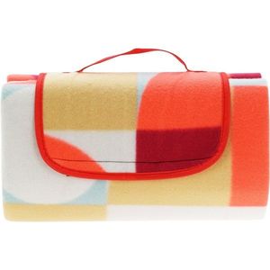 Pikniková deka Retro kostka 130 x 150 cm, červená obraz