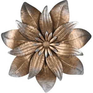 Nástěnná kovová dekorace Květina II, pr. 35 cm obraz