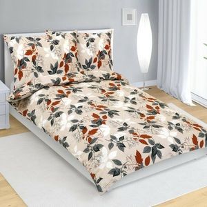 Bellatex Krepové povlečení Podzimní listí, 140 x 200 cm, 70 x 90 cm, 140 x 200 cm, 70 x 90 cm obraz