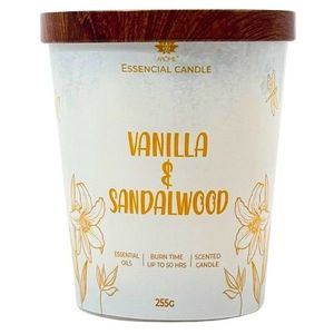 Arome Svíčka ve skle s kovovým víčkem 255g Vanilla & Sandalwood obraz