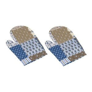 Bellatex Kuchyňská chňapka Patchwork modrá, 28 x 18 cm, 2 ks obraz