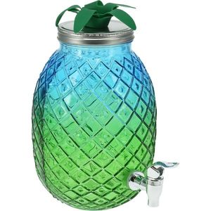 EH Nápojový dávkovač skleněný 4, 5 l, zelená obraz