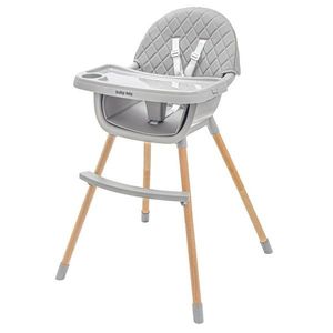 Jídelní židlička Baby Mix Freja wooden dark grey obraz